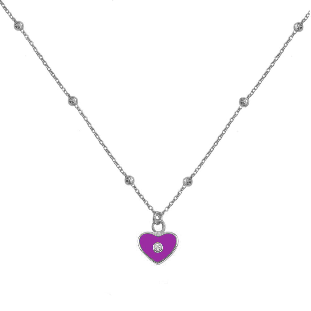 Enamel necklace