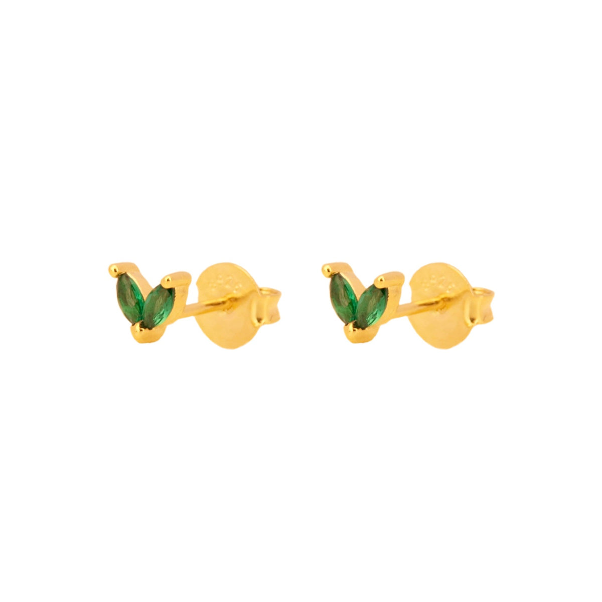 Green zirconia petals gold - ByMirelae