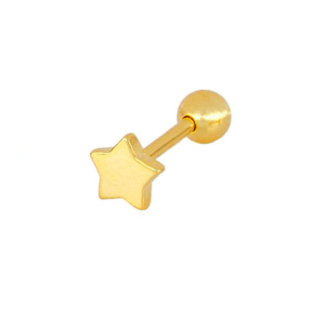 Star piercing gold - ByMirelae