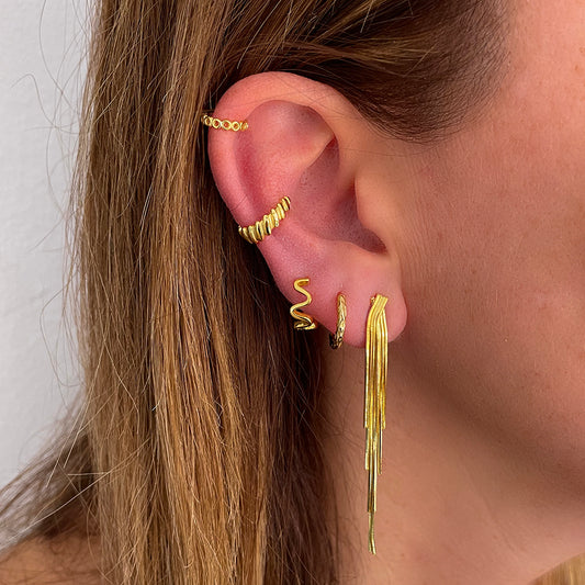 Crown earring gold