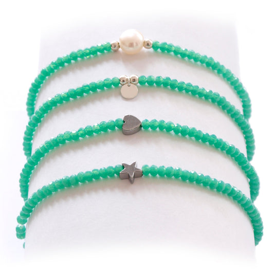 Turquoise green silver - ByMirelae