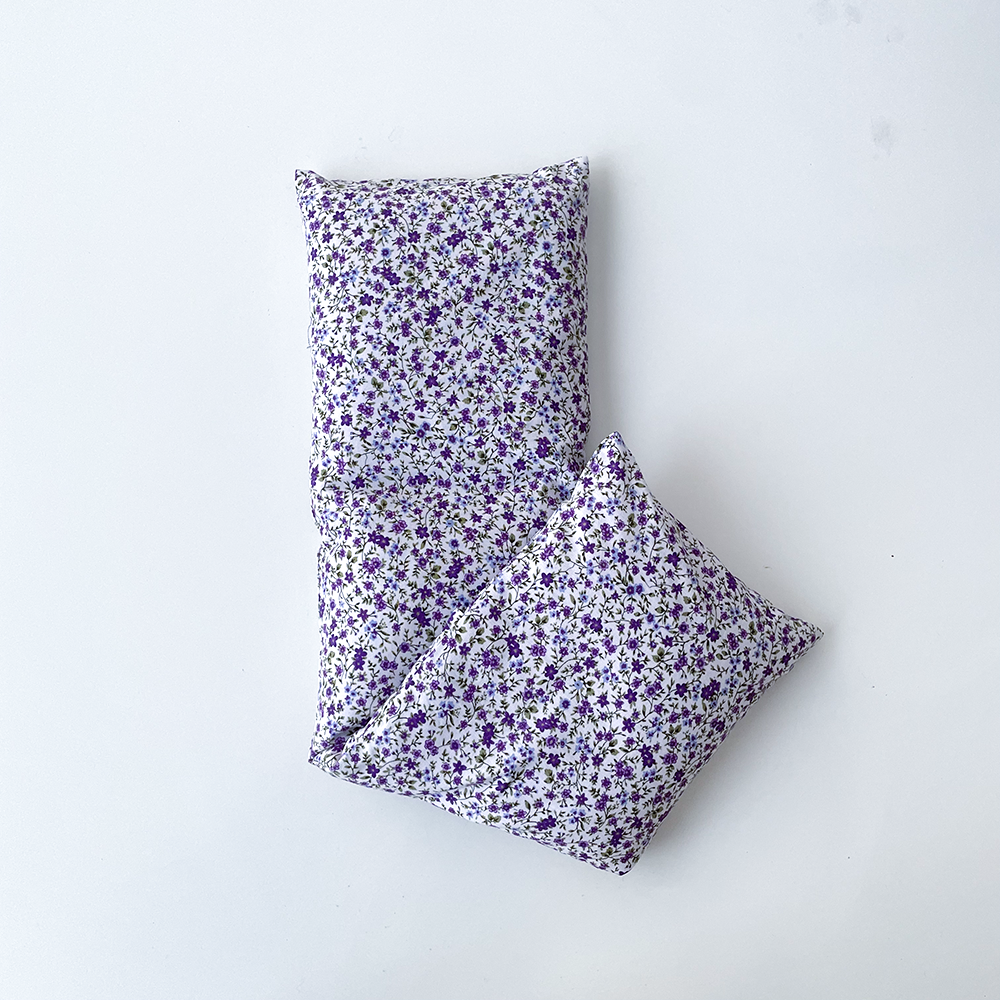 Saco térmico semillas floral lila