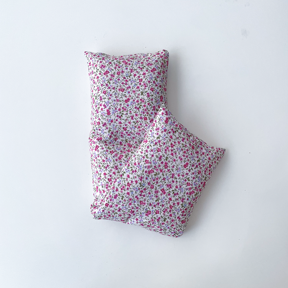 Saco térmico semillas floral rosa