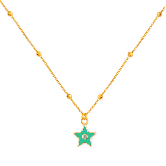 Enamel necklace