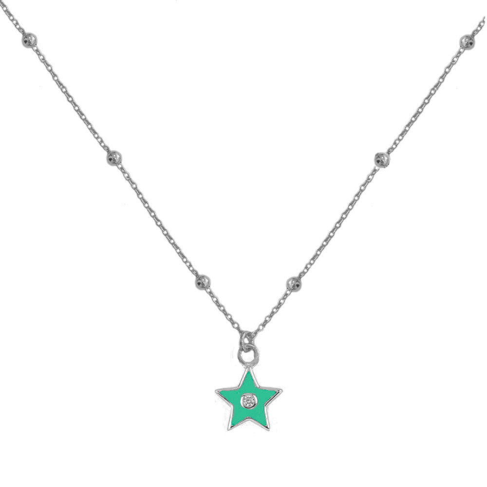 Enamel necklace