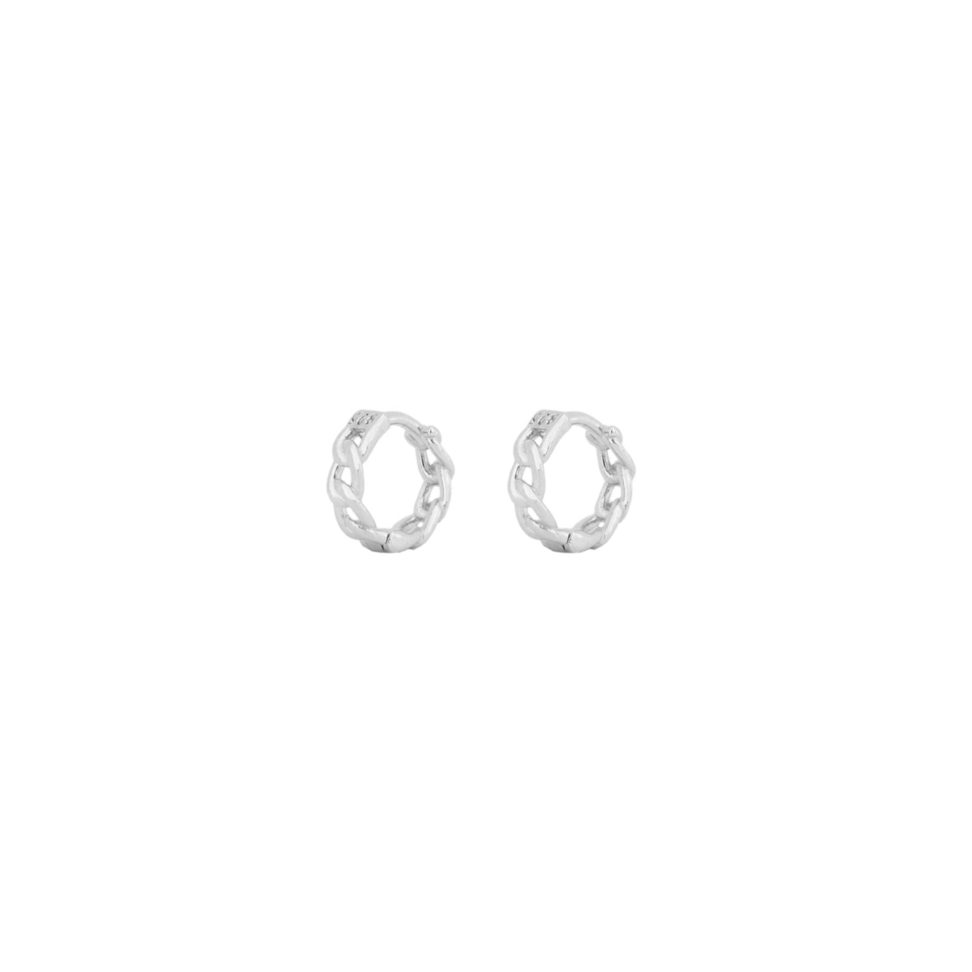 Chain mini hoop silver - ByMirelae
