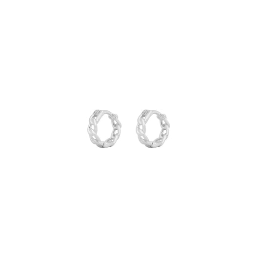 Chain mini hoop silver - ByMirelae