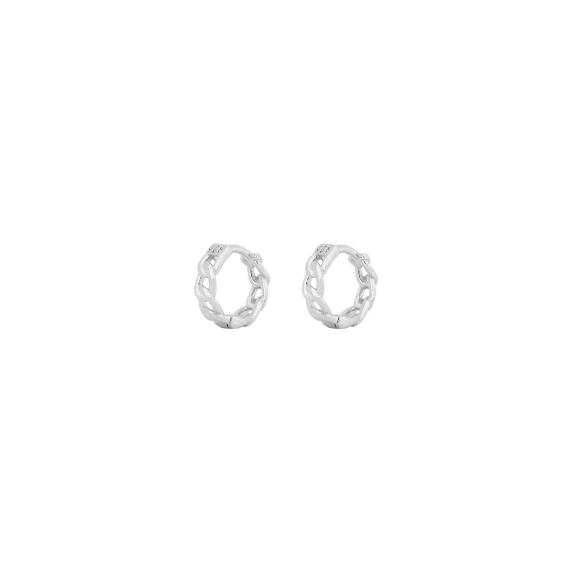 Chain mini hoop silver - ByMirelae