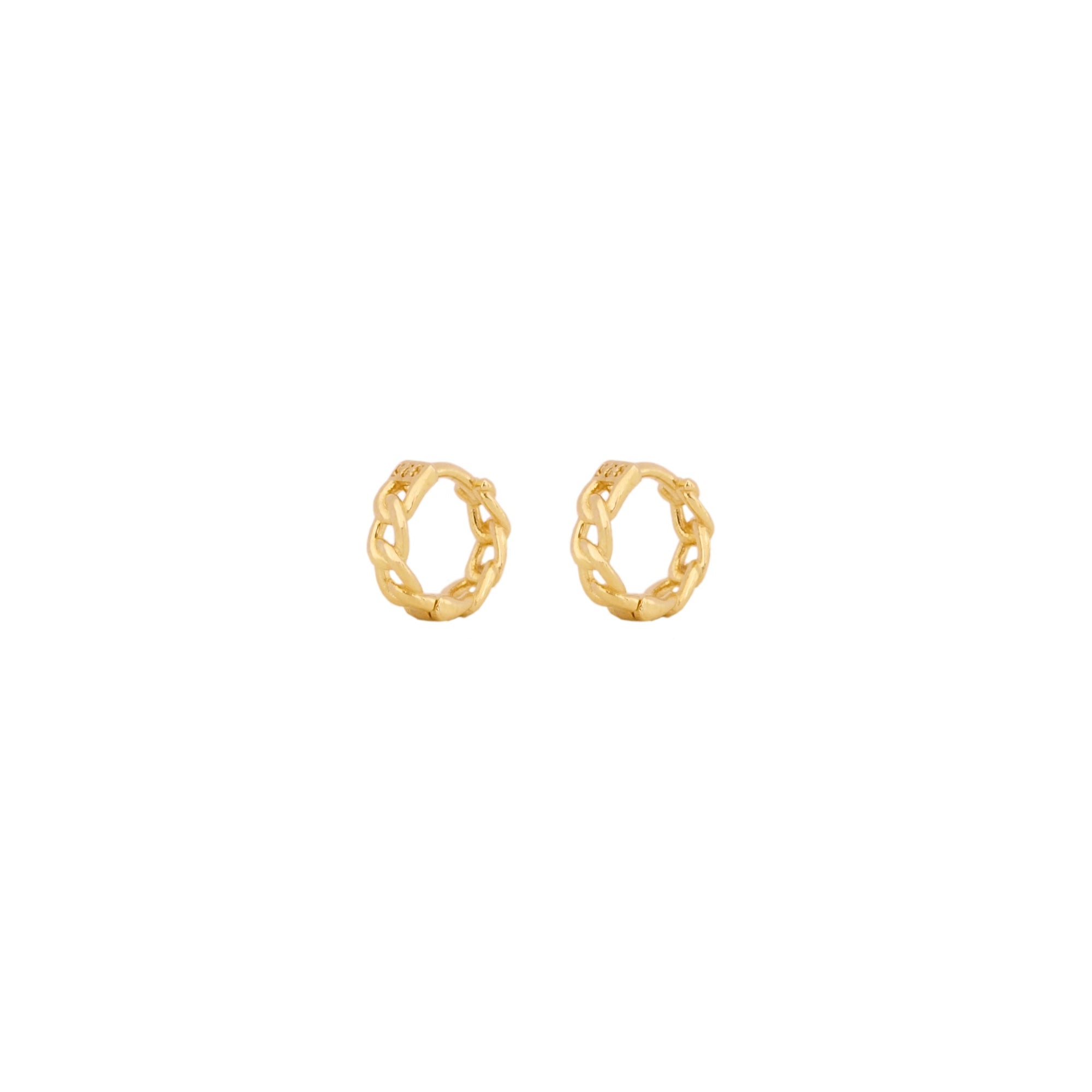 Chain mini hoop gold - ByMirelae